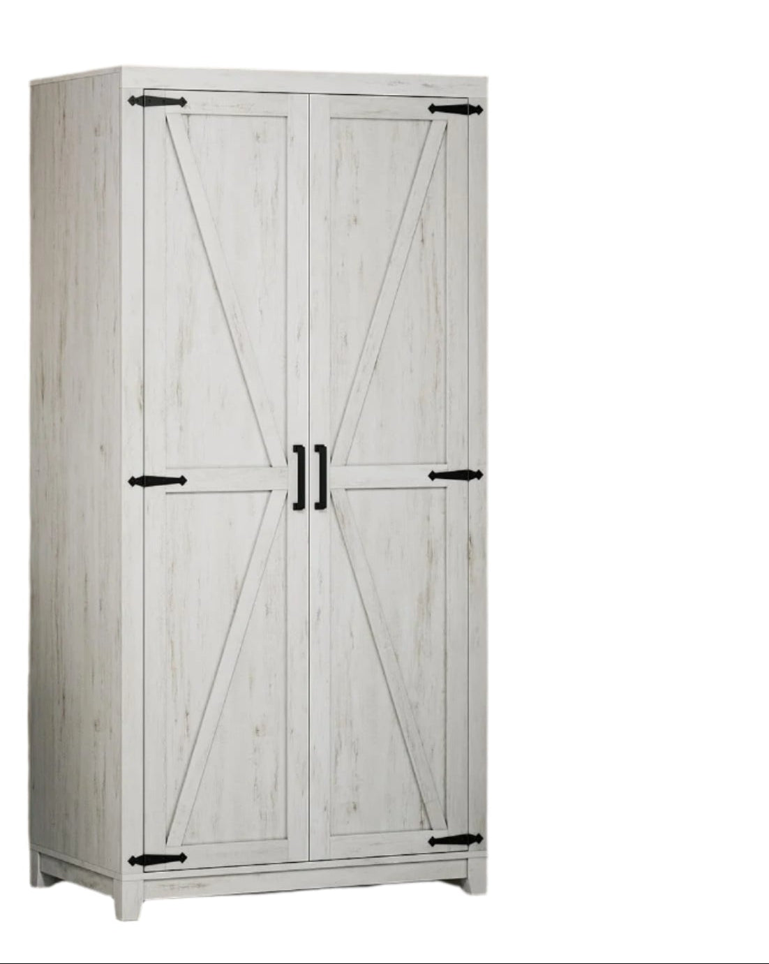 Armoire Wardrobe Closet with 2 Barn Doors