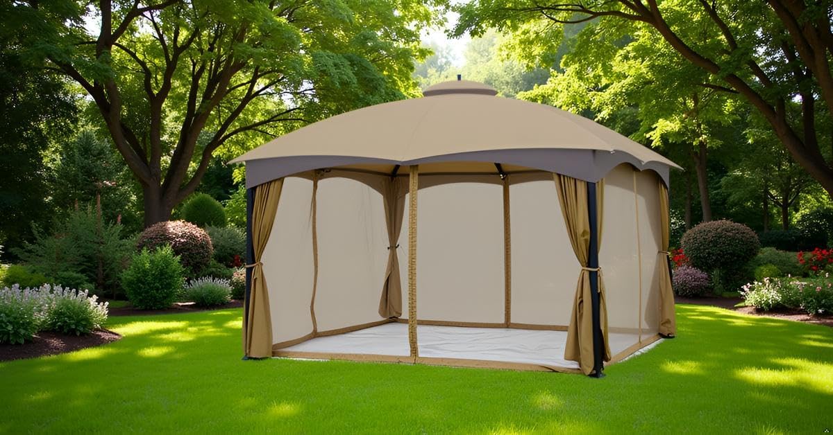 10 Ft. x 12 Ft. Gazebo Replacement Mosquito Netting (Mosquito Net Only)