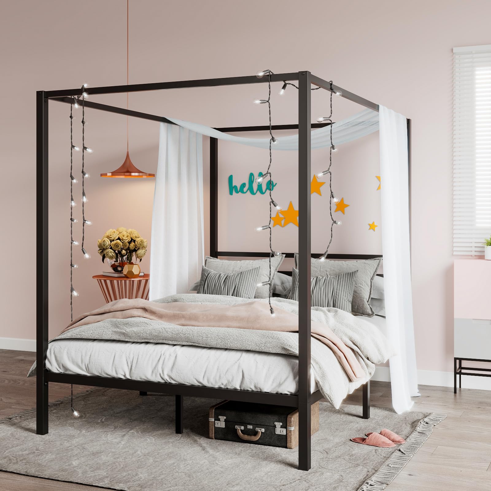 Bed Canopy Princess Canopy Bed Curtains Bed Drapes for King Size Bed