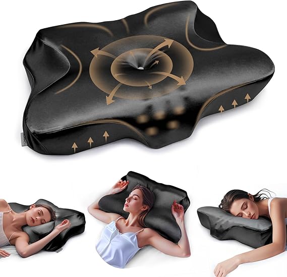 Pain Relief Cooling Pillow for Neck Support Adjustable Cervical Pillow Side Sleeping Memory