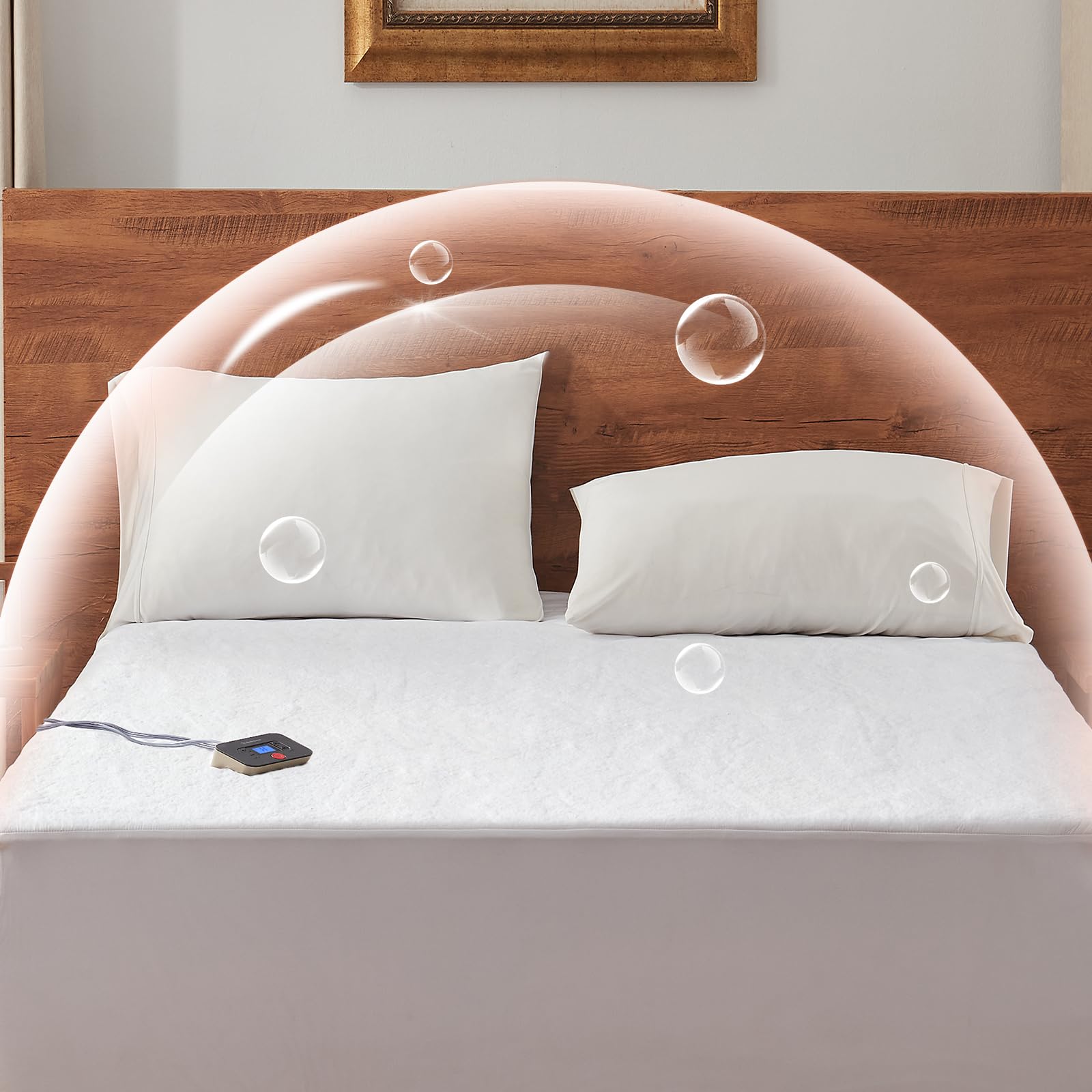 Twin Size Heated Mattress Pad, Soft Sherpa Bed Warmer Electric Mattress Cover