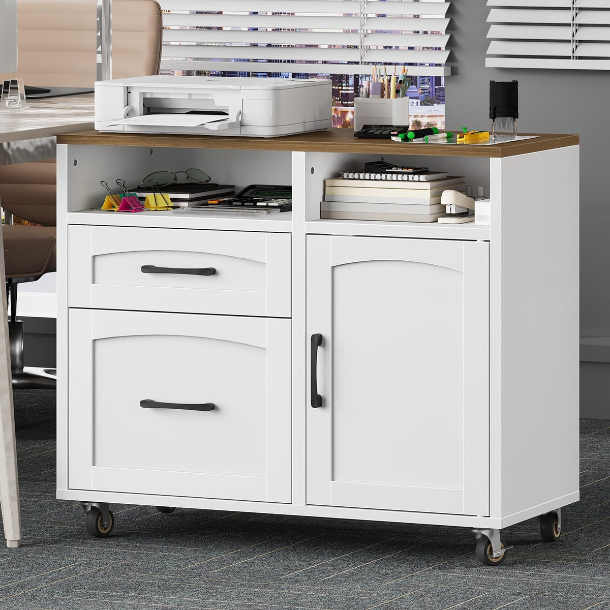 RALGEND Lateral File Cabinet 2 Drawers, Filing Cabinets for Home Office