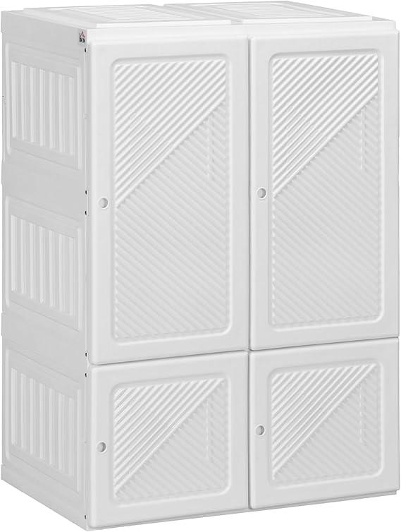 Portable Wardrobe Closet, Folding Clothes Storage Organizer
