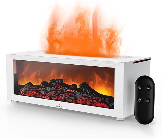 Flame Air Diffuser Humidifier,7 Colors Aromatherapy Essential