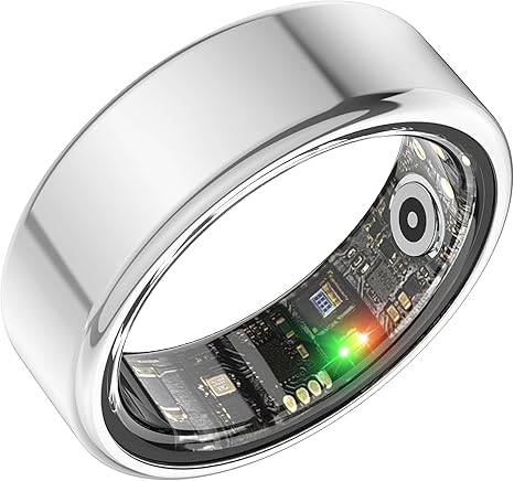 Smart Ring, Step/Sleep/Blood Oxygen/Heart Rate Tracker for Women Men