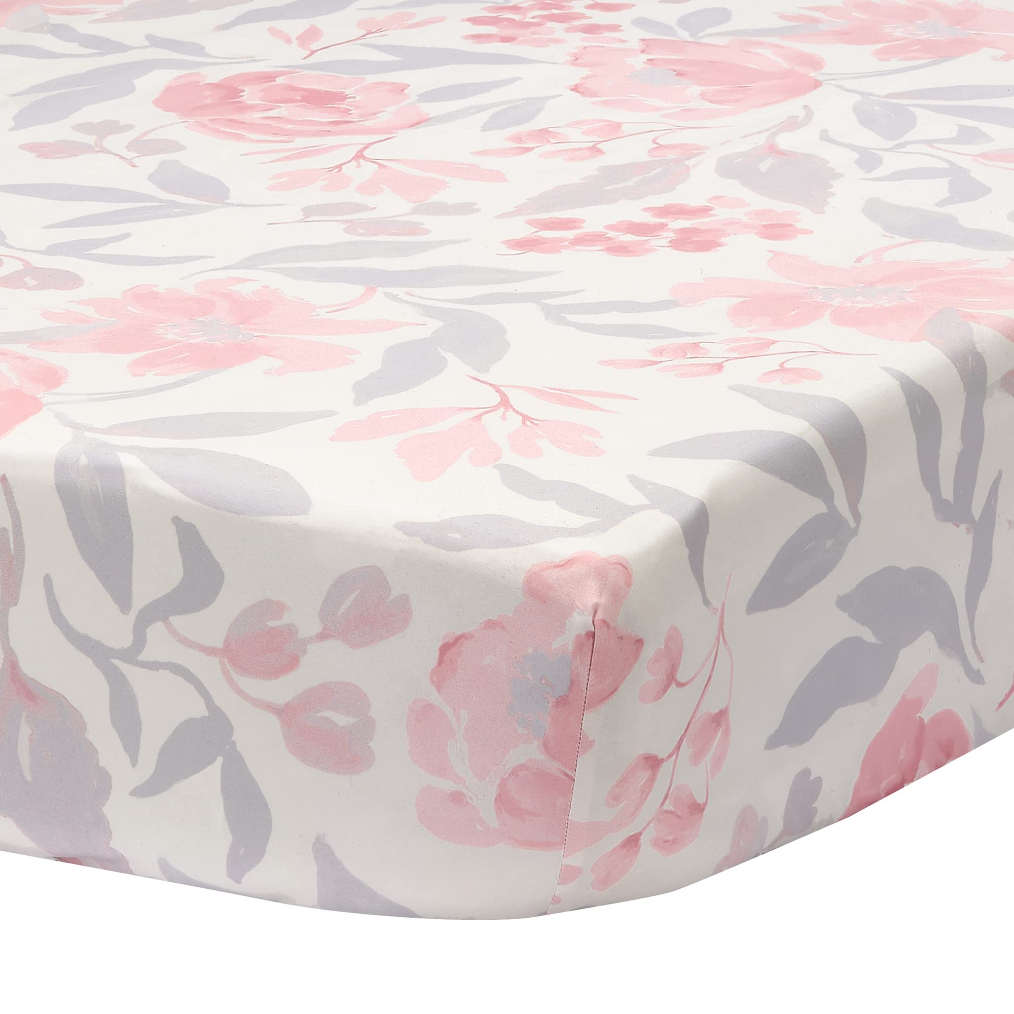 Lavender Floral 3-Piece Baby Crib Bedding Set - Pink/Purple