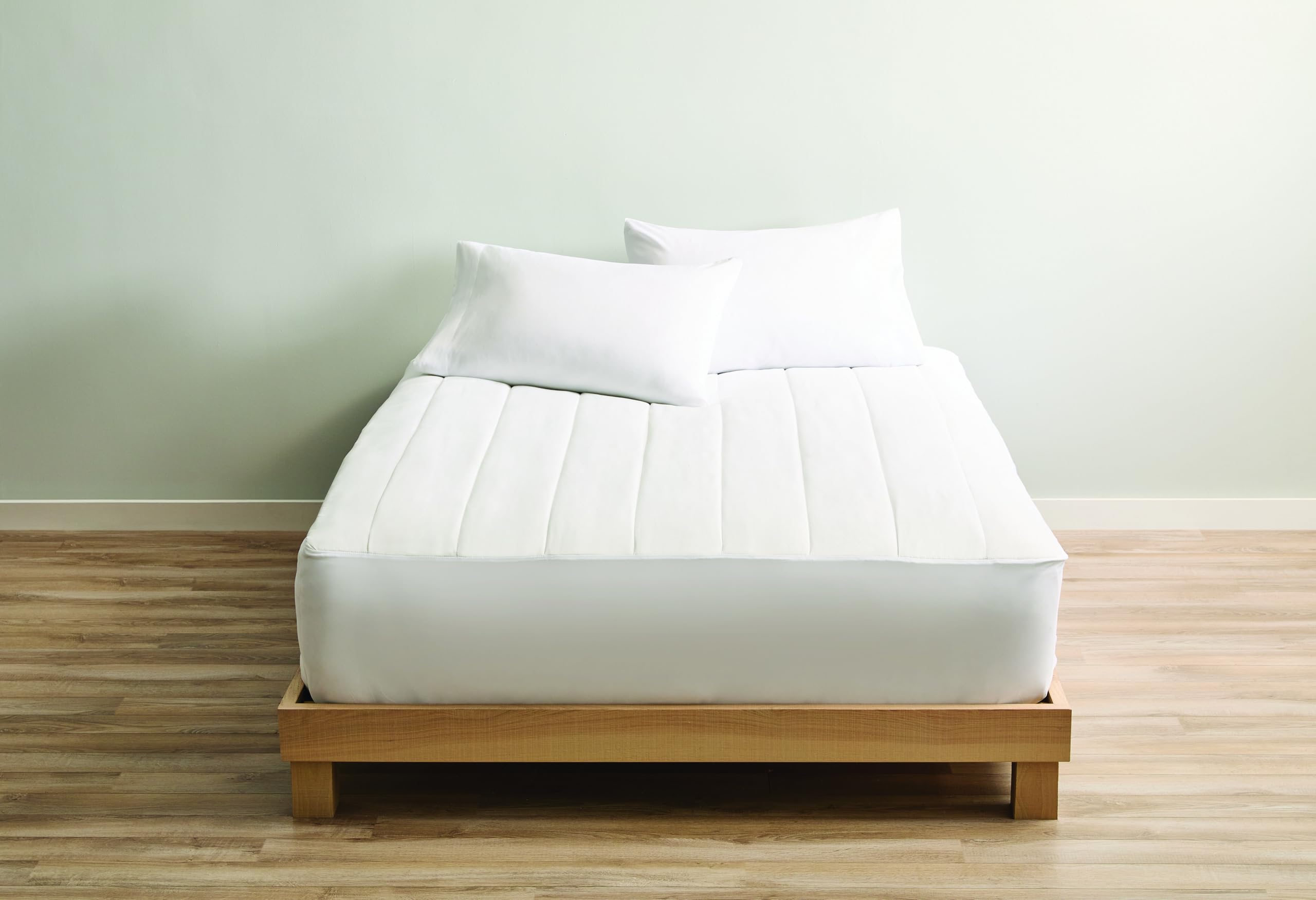 Restful Quilted Heated Mattress Pad 12-Heat Settings Auto Shut Off Washable Queen