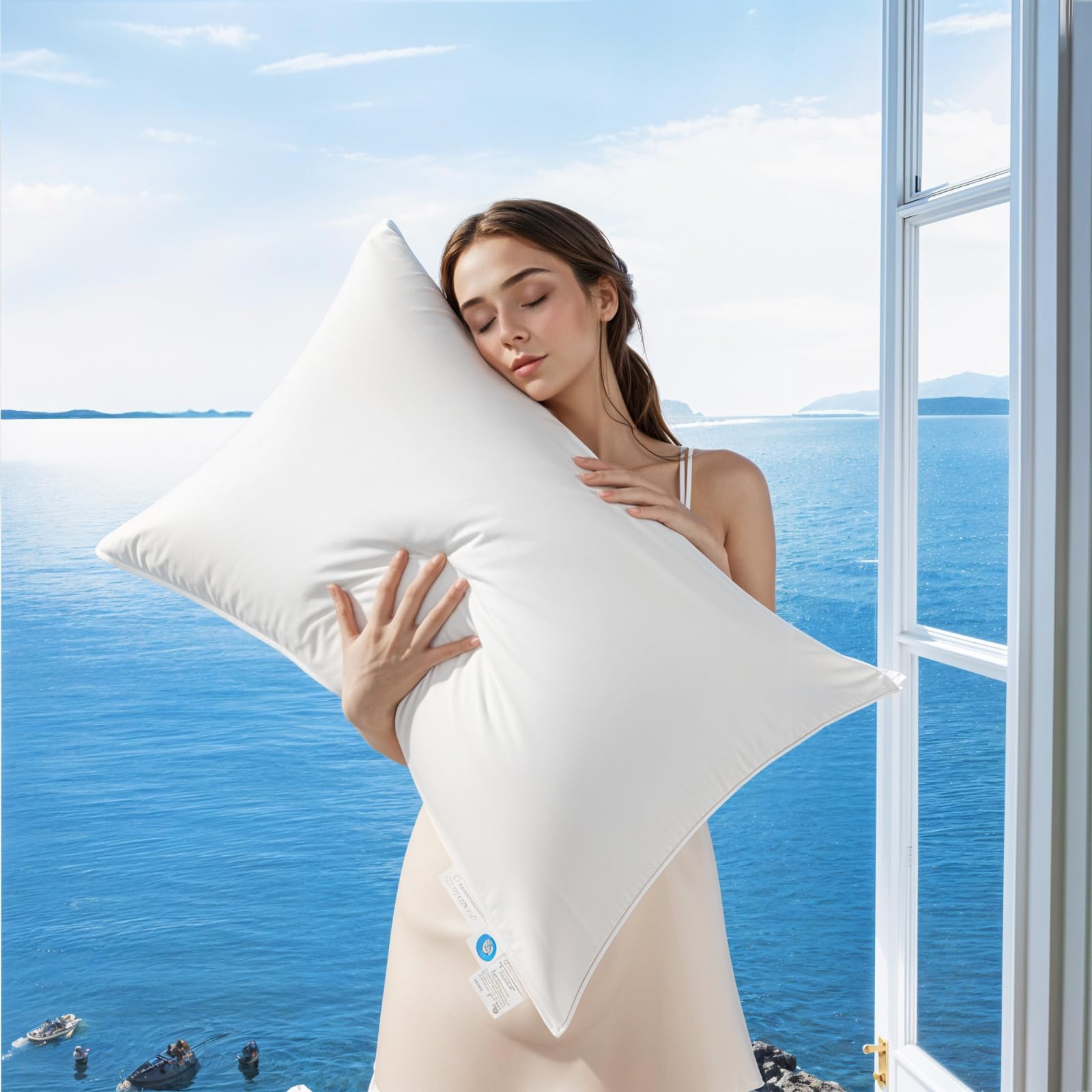 n Luxury Goose Down Pillow Queen Size - 900 Fill Power