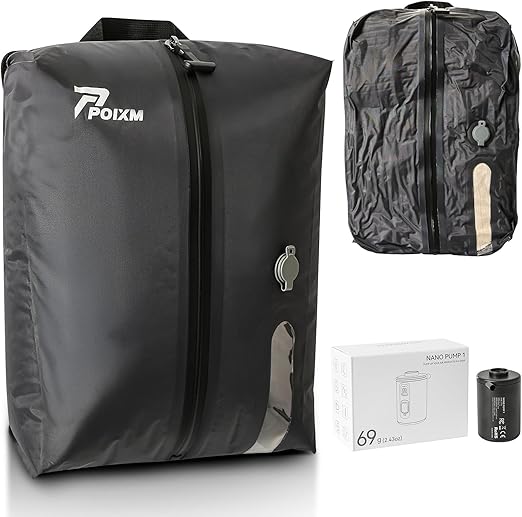 Vacuum Bags for Travel with Pump, Reusable Space Saver Bag
