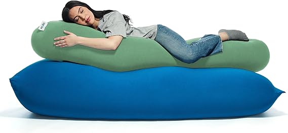 Roll Long Full Body Pillow for Women and Men, Adults, for Back, Lumbar