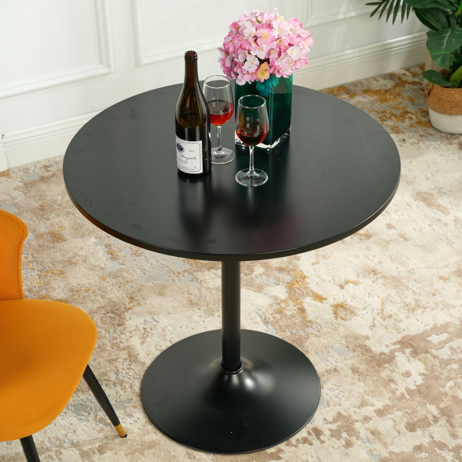 31.5" Round Pedestal Bar Table