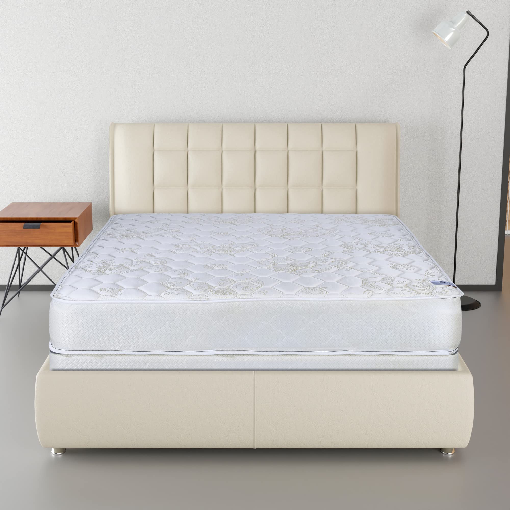 9-Inch Gentle Firm Tight top Innerspring Mattress & 4" Wood Box Spring Set, King