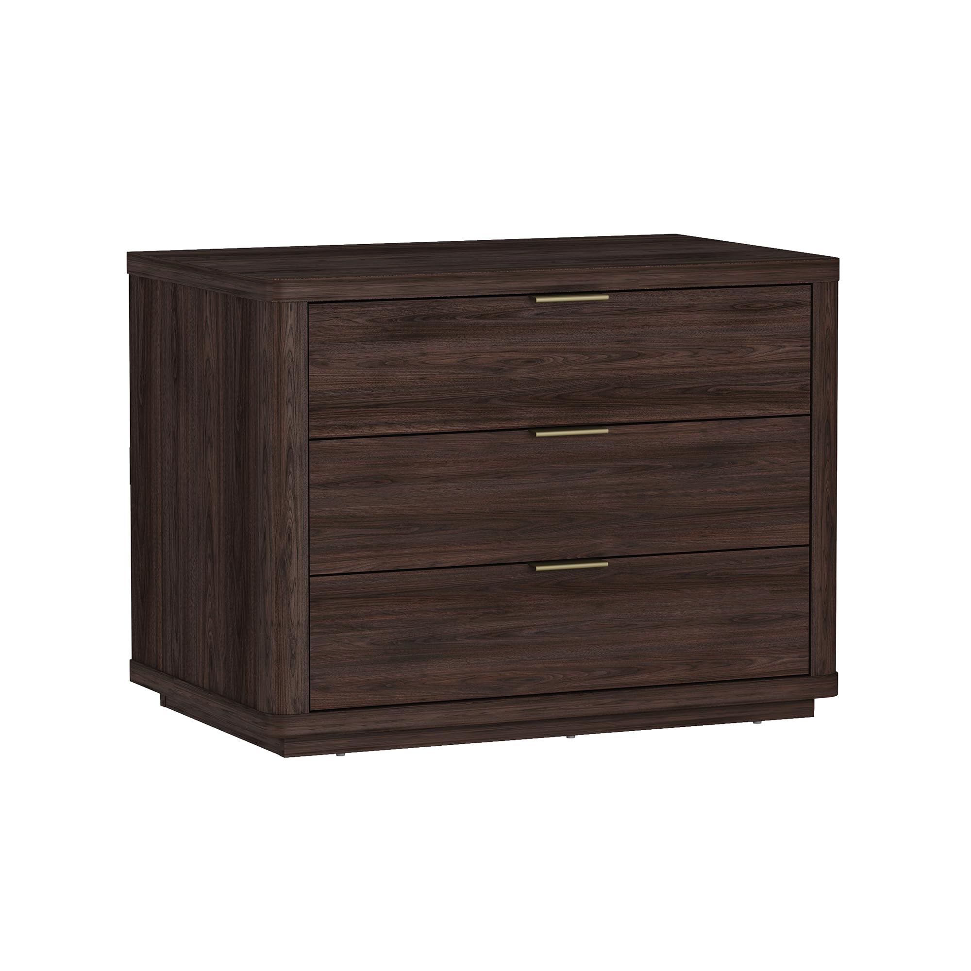Evelyn Modern Nightstand with Drawers, Minimalist Wood Bedside Table