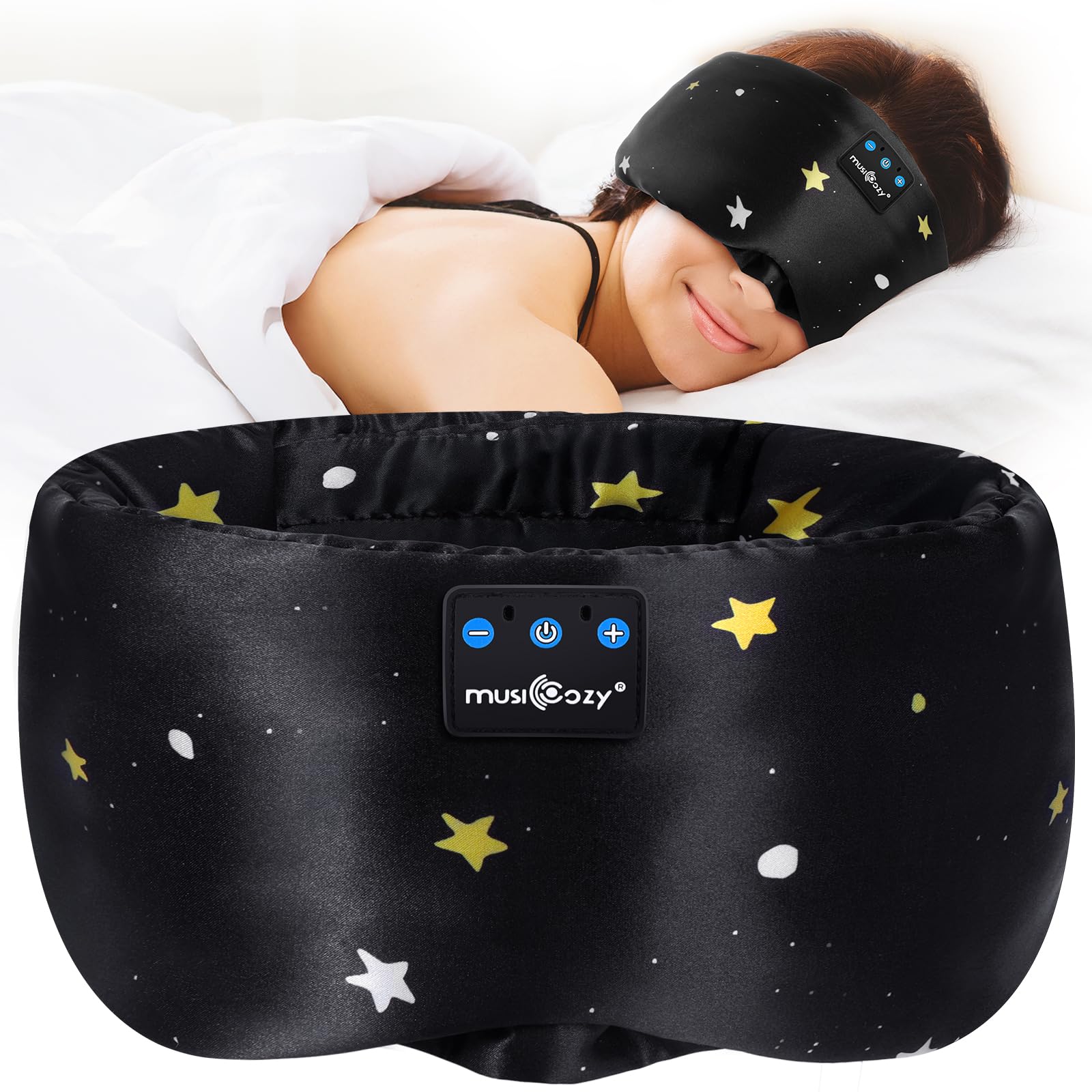 Mulberry Silk Bluetooth Sleep Mask with HD Stereo Sound