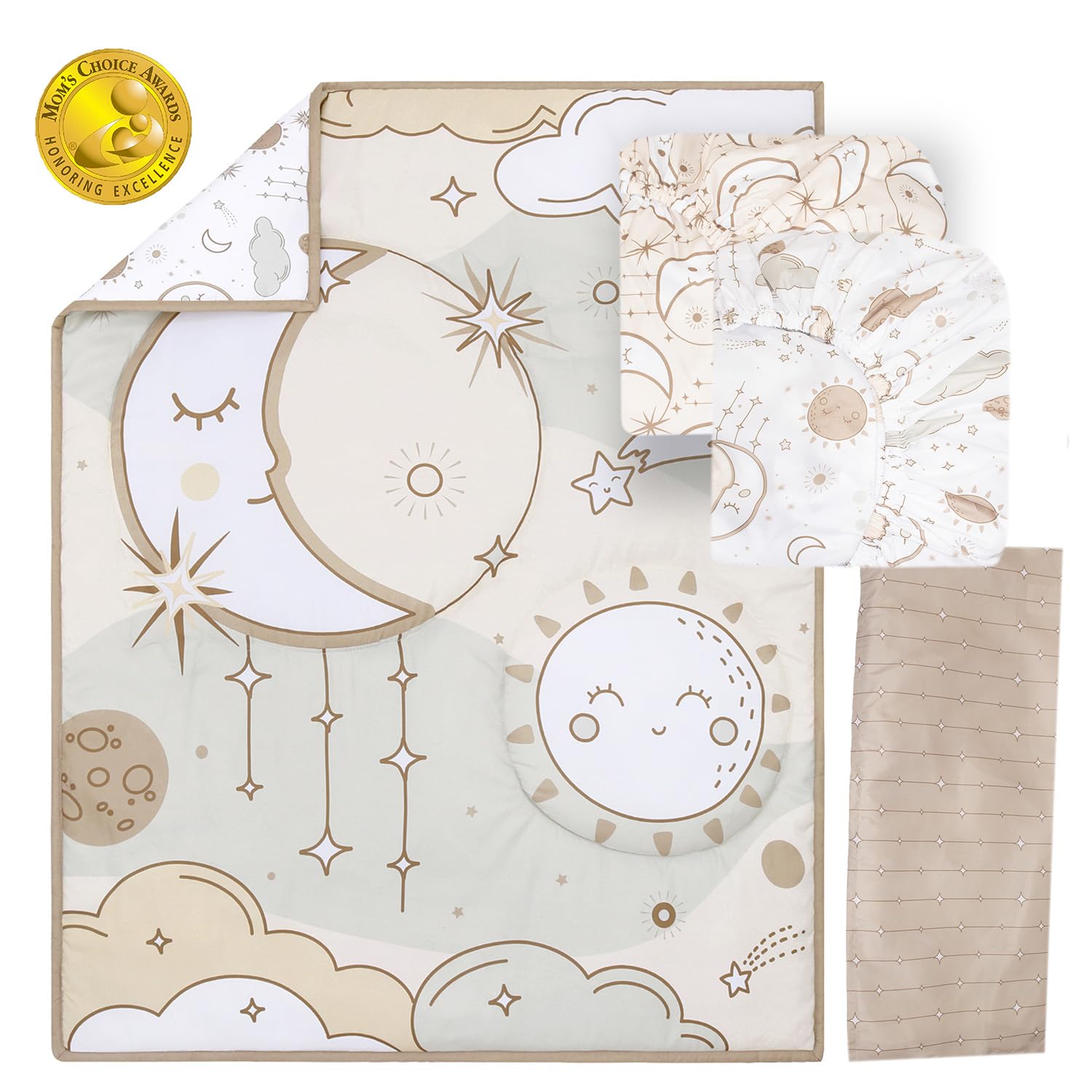 5 Piece Baby Crib Bedding Set for Boys & Girls - Newborn, Infant & Toddler
