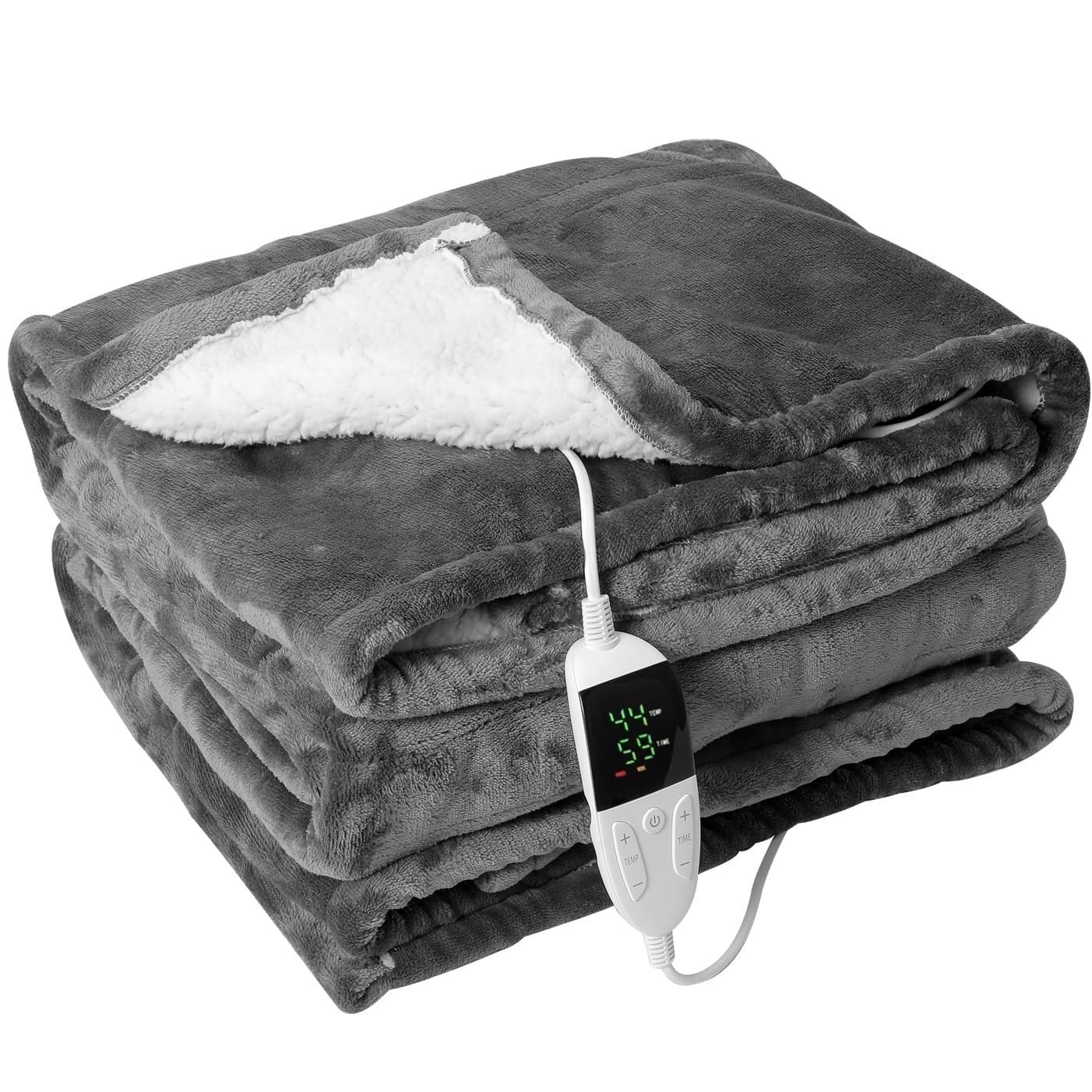 Electric Throw Heated Blanket, Extra Large Ultra Soft Luxurious