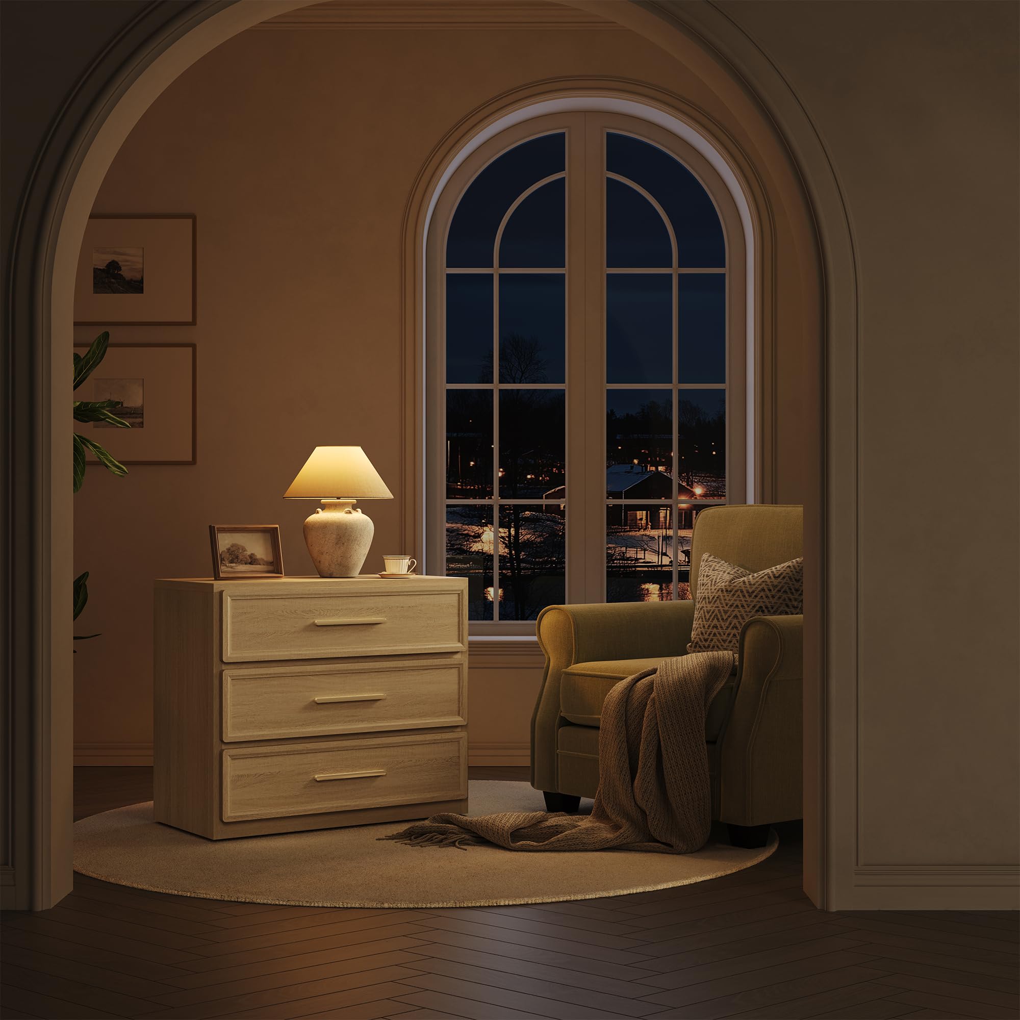 Night Stand Set 2 Oversized Extra Large Nightstands Set of 2 Tall Bedside Side Table