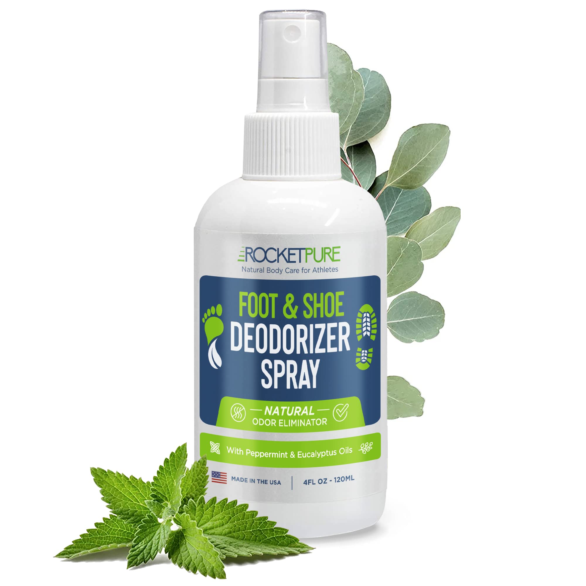 Natural Foot & Shoe Deodorizer Spray - Foot Spray for Smelly Feet & Shoe Spray