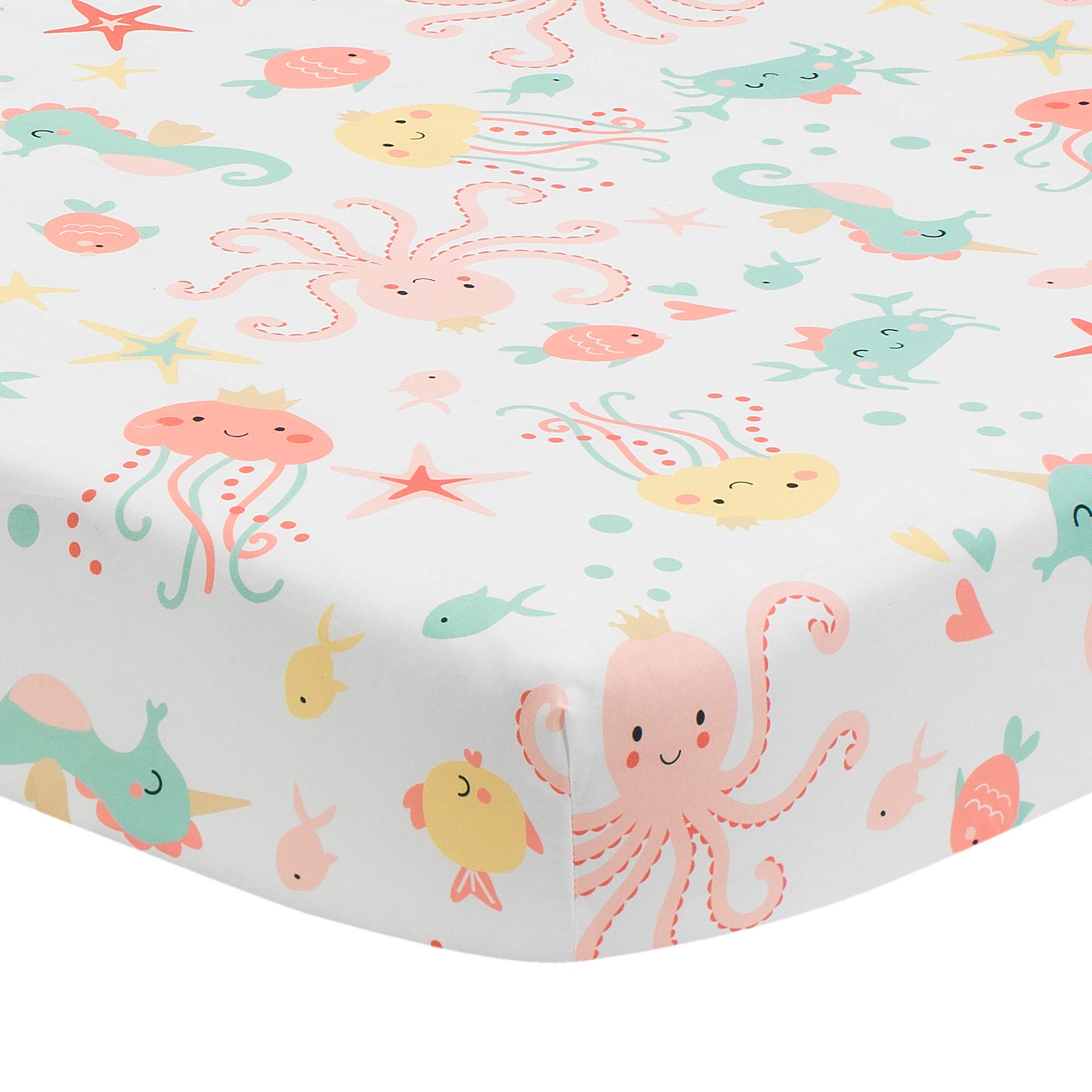 Ocean Mist 3Piece Crib Bedding Set, Multicolor