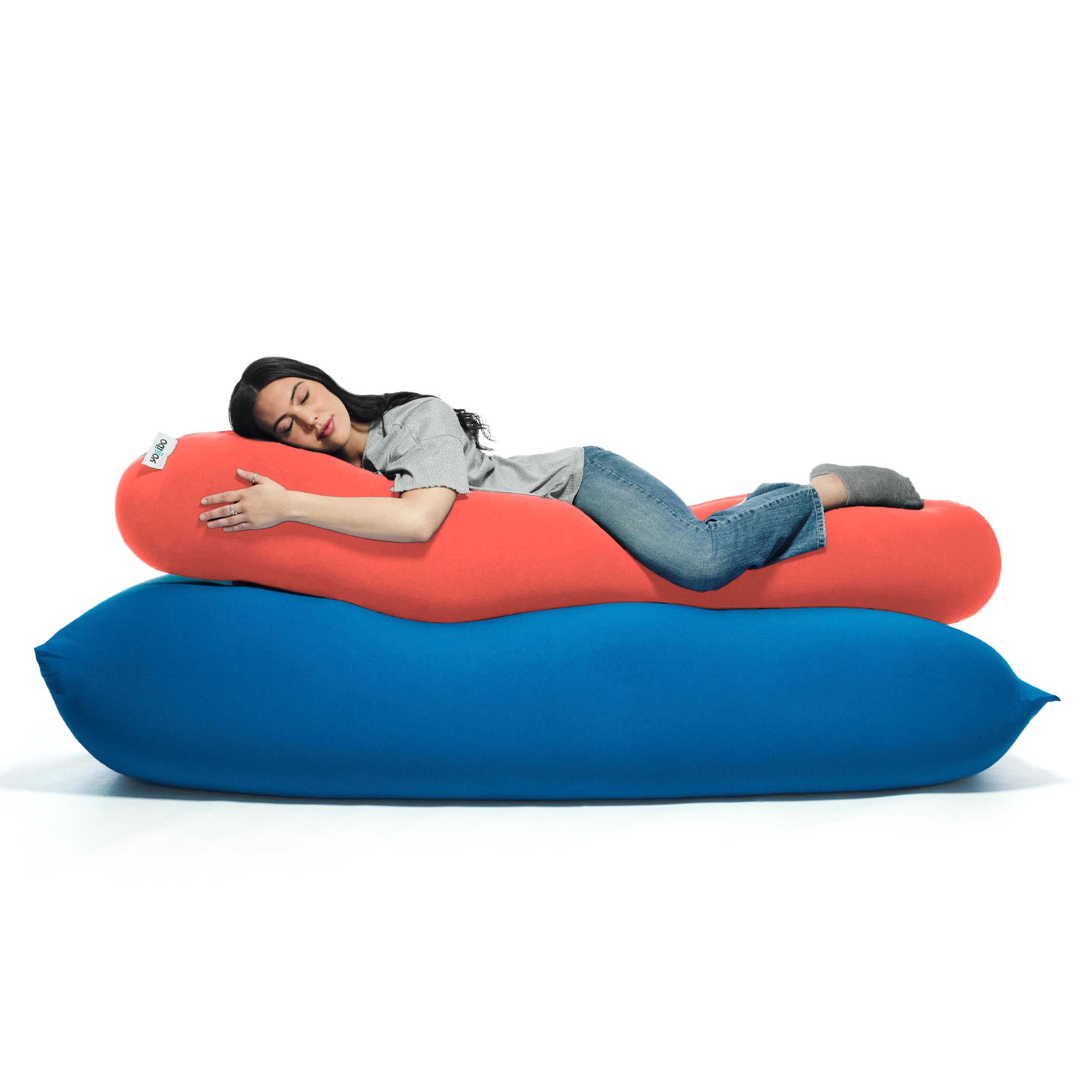 Roll Long Full Body Pillow for Women and Men, Adults, for Back, Lumbar