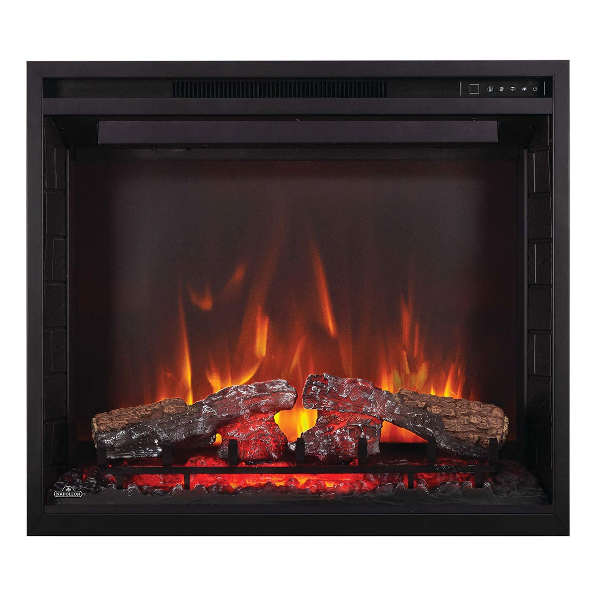 42" Built-In Electric Fireplace with Flame Effect & Remote Control