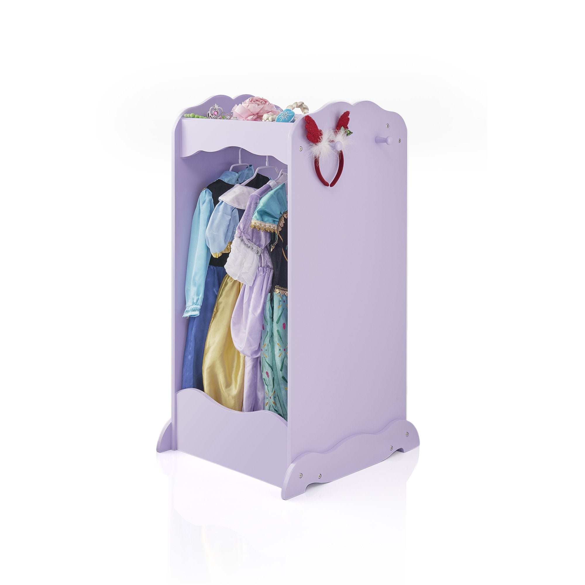 Dress Up Cubby Center - Lavender: Kids Clothing Storage Rack
