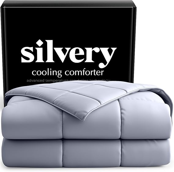 Silver-Infused Cooling Comforter – Award-Winning Self-Cooling Blanket for Hot Sleepers