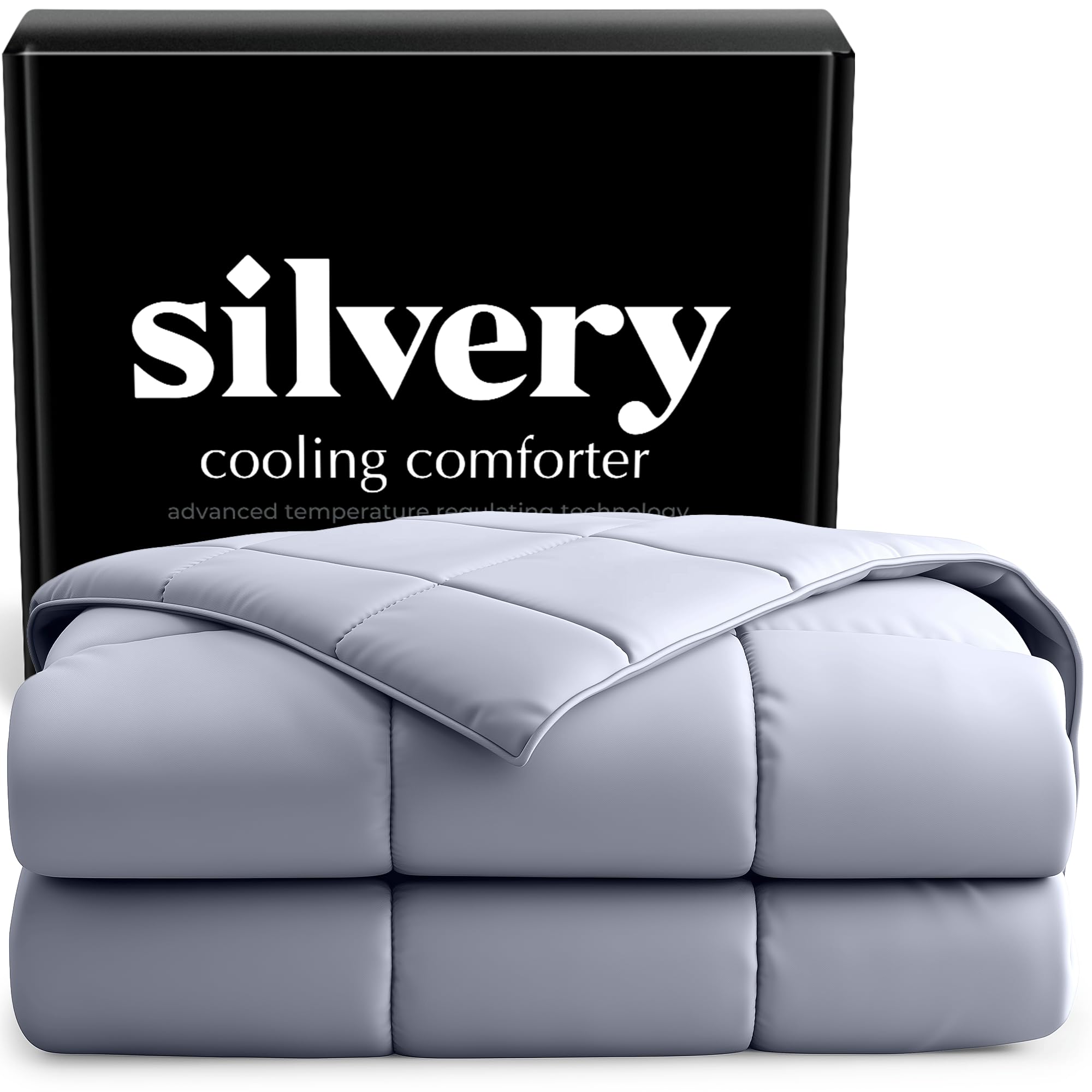 Silver-Infused Cooling Comforter – Award-Winning Self-Cooling Blanket for Hot Sleepers