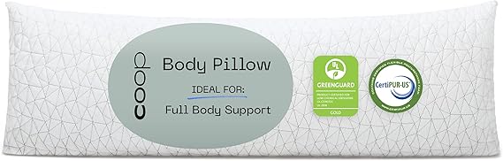 Goods Original Adjustable Maternity Pillow, with Memory Foam