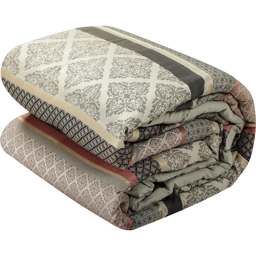 Pink Comforter for Cal King Size Bed | All Season Boho Bedding