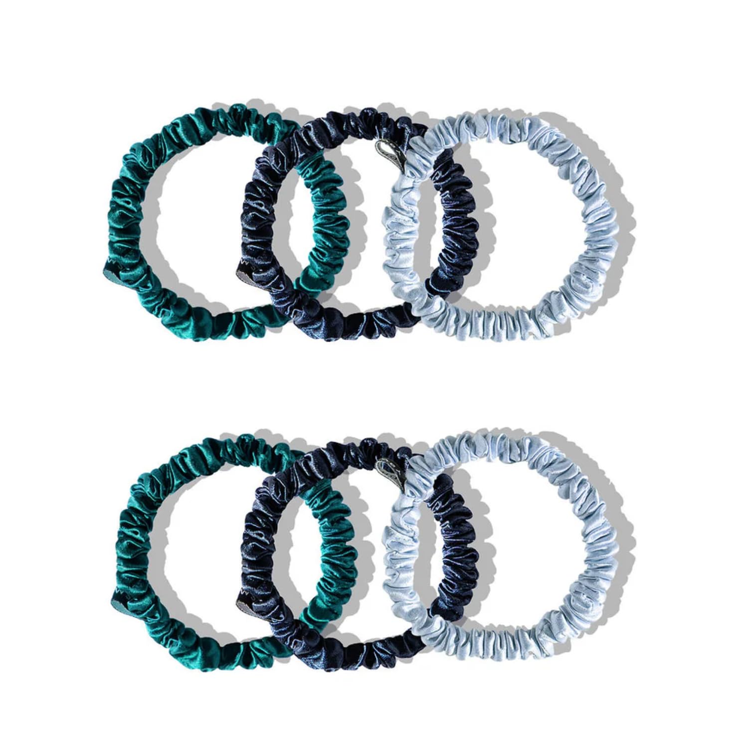 Hers & Hers Gift Set - 2 Luxury Silk Sleep Masks & 6 Silk Scrunchies