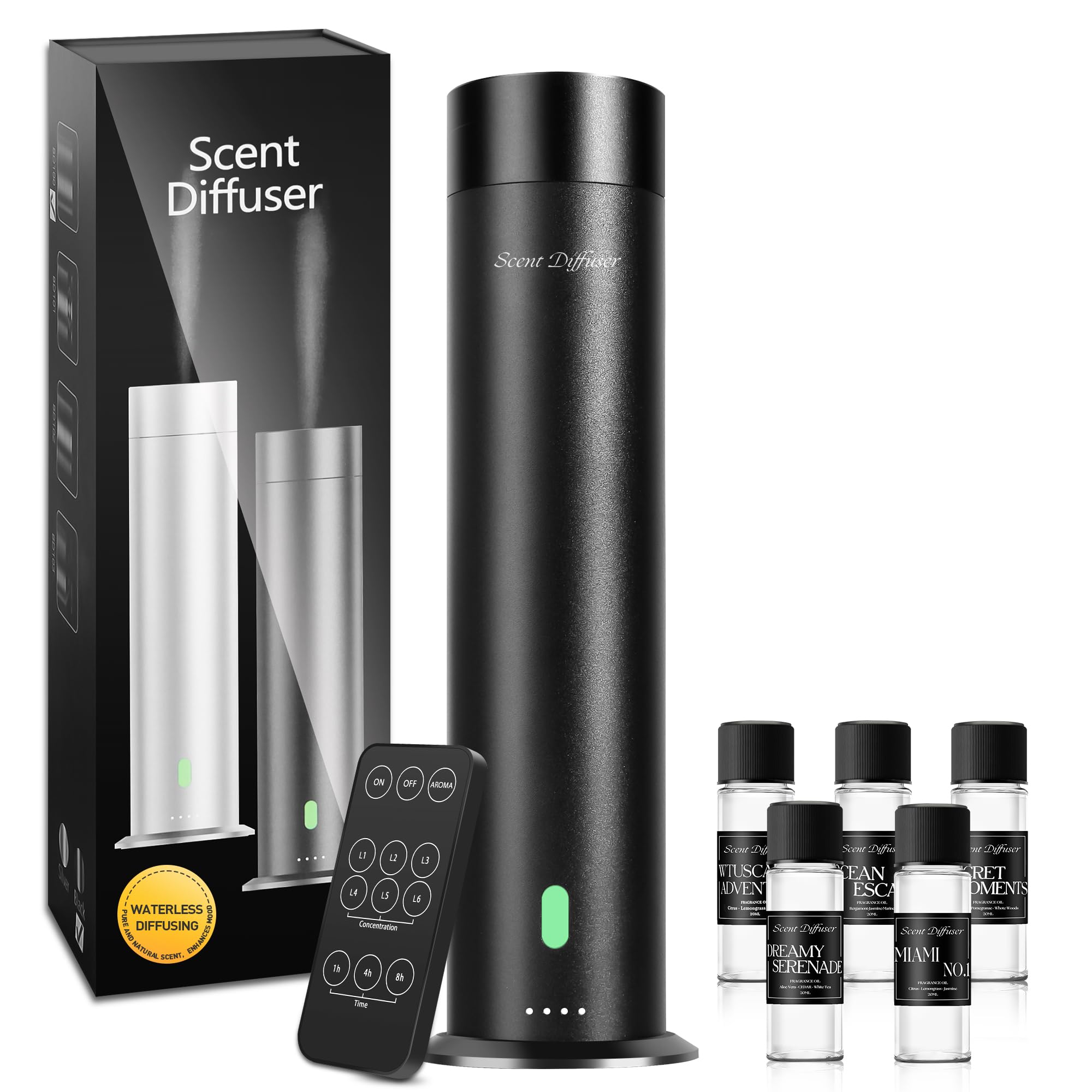 Diffuser Starter Kit - 800 Sq Ft Coverage, Hotel Scent Diffuser, Essential Oil Diffuser