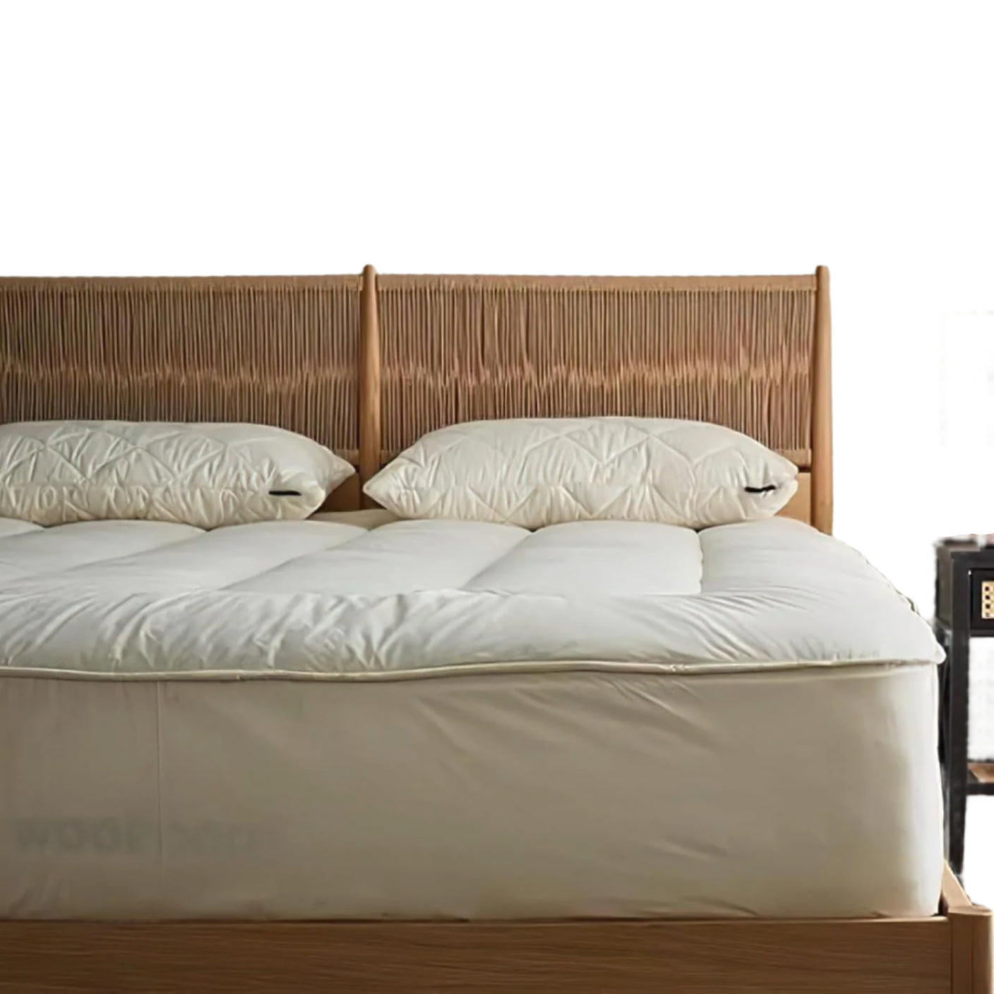 Wool Mattress Pad Queen 100% Natural Hypoallergenic British Wool Mattress