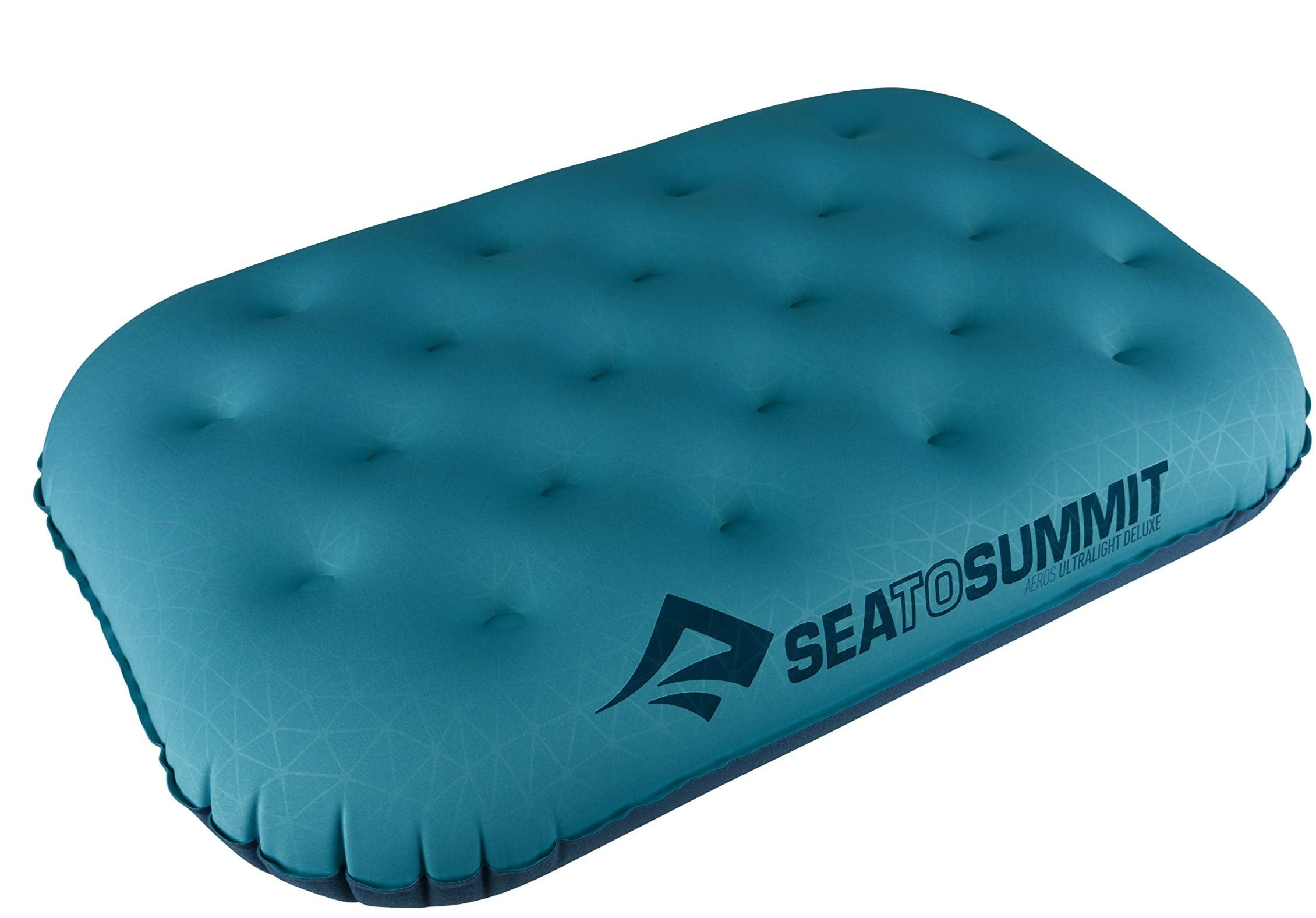 Aeros Ultralight Inflatable Camping and Travel Pillow, Deluxe (22 x 14), Aqua
