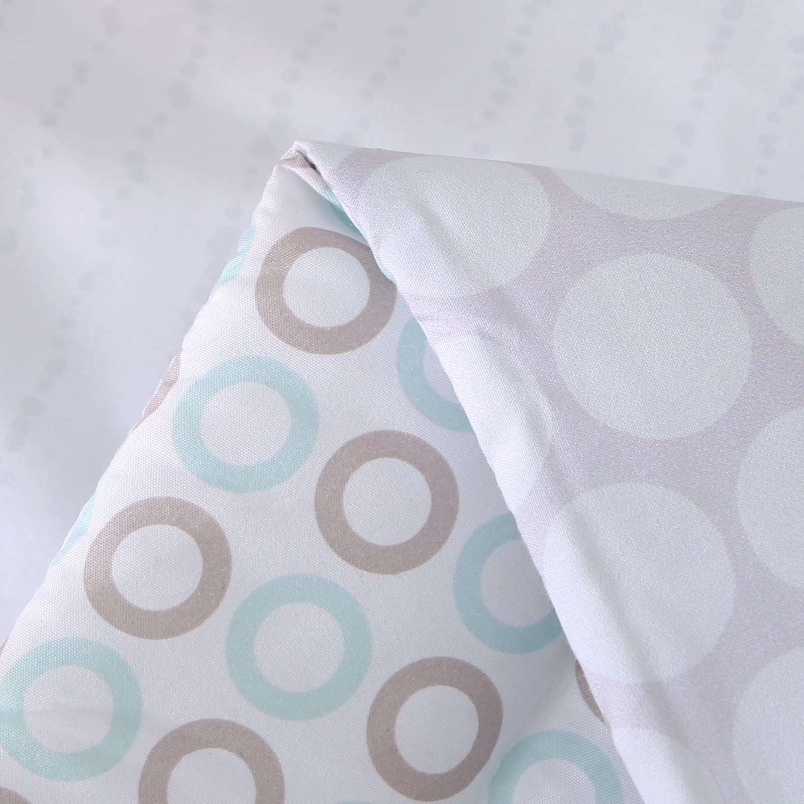 Wowelife Mini Crib Bedding Set for Boys, Premium 3-Piece Elephant Baby Bedding Set Elephant, Baby Nursery Comforter Bed Set with Crib Comforter, Skirt and Sheet, Gray