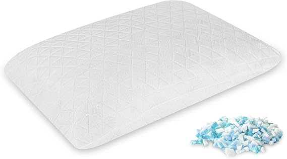 Shredded Memory Foam, Bed Sleeping, Medium Queen Size Side Back Stomach