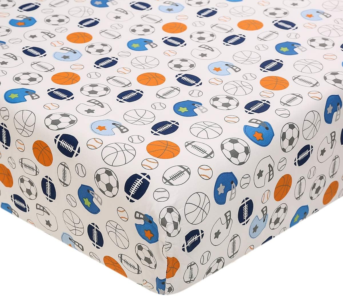 Sport Baby Crib Bedding Sets - No.1 Champ Ball Theme Boys Nursery Set
