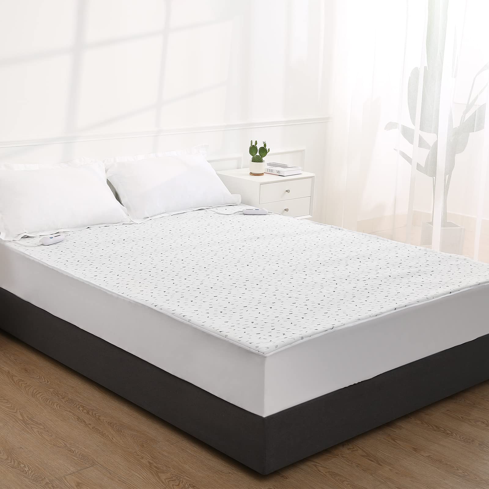 Heated Mattress Pad Queen Size 60" x 80", Electric Underblanket Mattress Cover Bed
