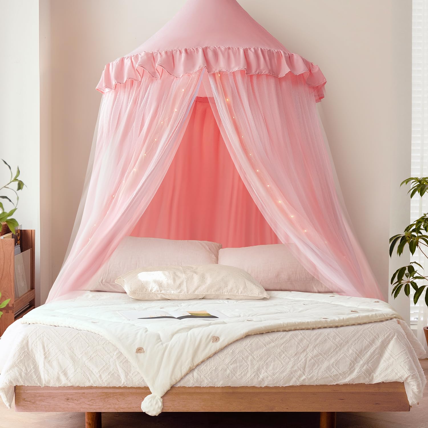 Kids Bed Canopy - Princess Girls Fairy Dream Tent, Nursery Room for Crib Children