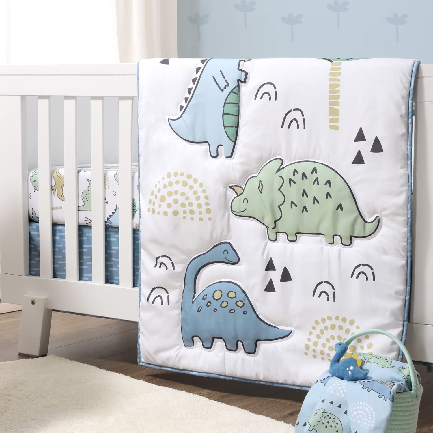 5 Piece Baby Crib Bedding Set for Boys - Newborn, Infant & Toddler Nursery Bed