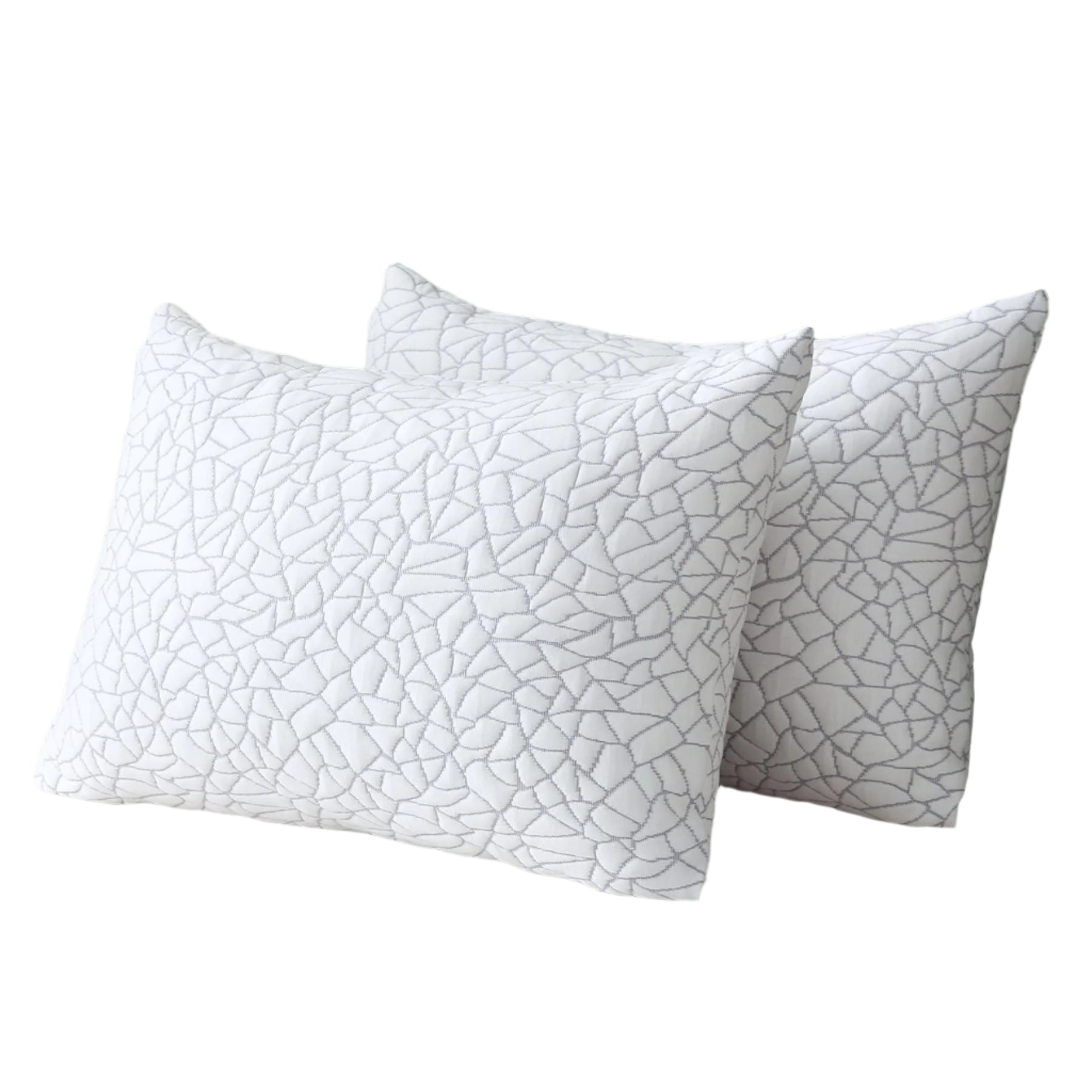 Premium Rayon Derived from Bamboo Pillows Queen Size Set of 2 - Adjustable Shredded