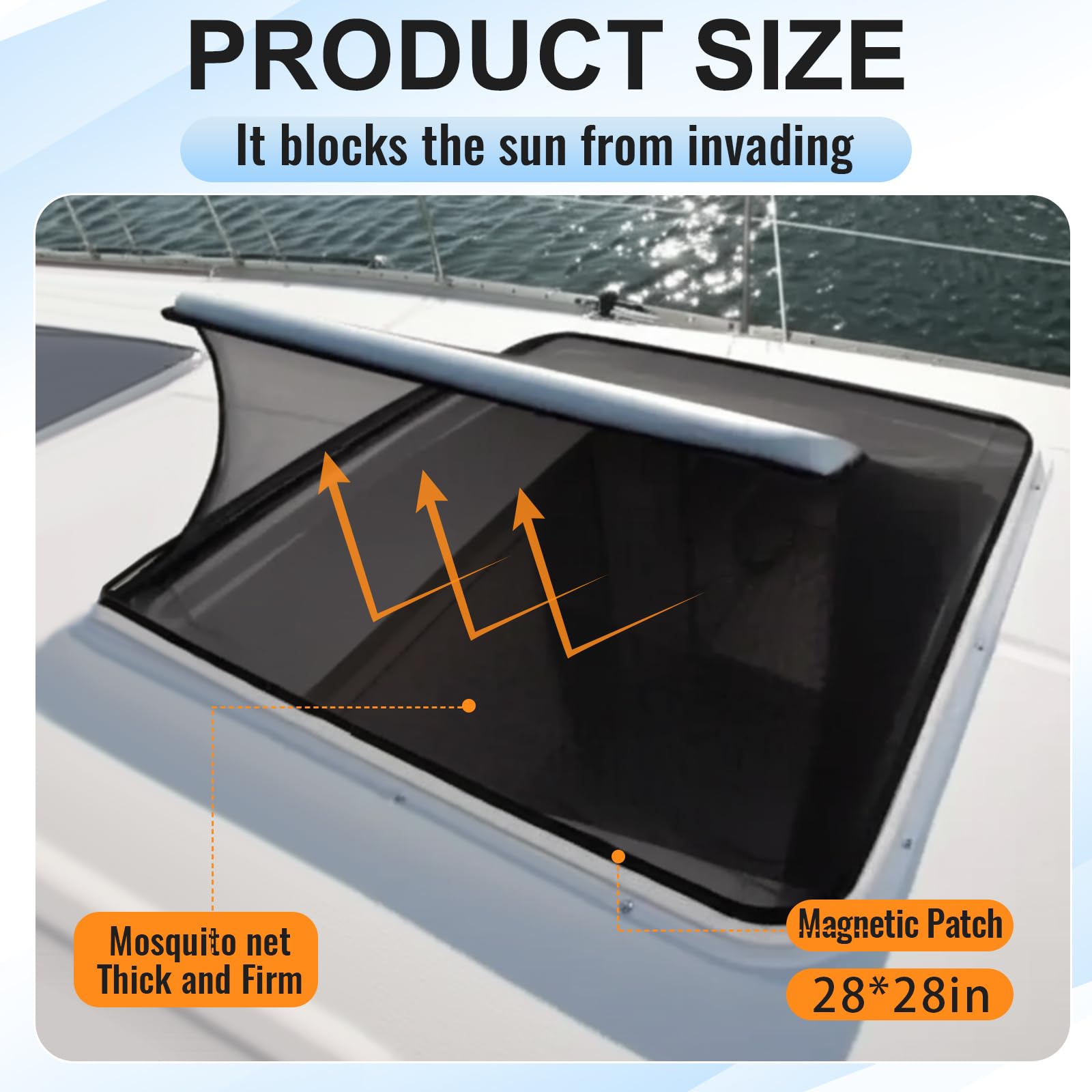Mosquito Net Insect Screen for Boat Hatches, Screen for Covering