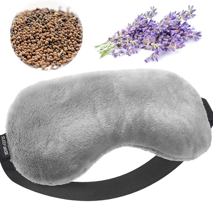 Lavender Eye Mask, 0.45 lb Aromatherapy Weighted Eye Mask for Dry Eyes