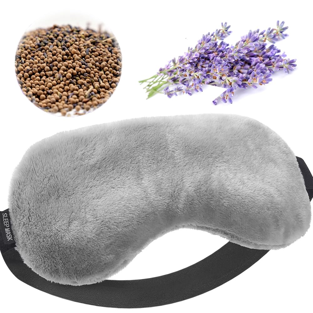Lavender Eye Mask, 0.45 lb Aromatherapy Weighted Eye Mask for Dry Eyes