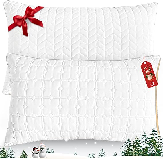 Standard Size Set of 2, Hotel Quality Bed Pillow for Sleeping,