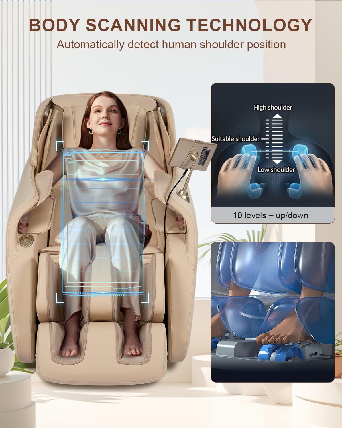 Full Body Massage Chair – SL-Track, Zero Gravity, Shiatsu & Airbag