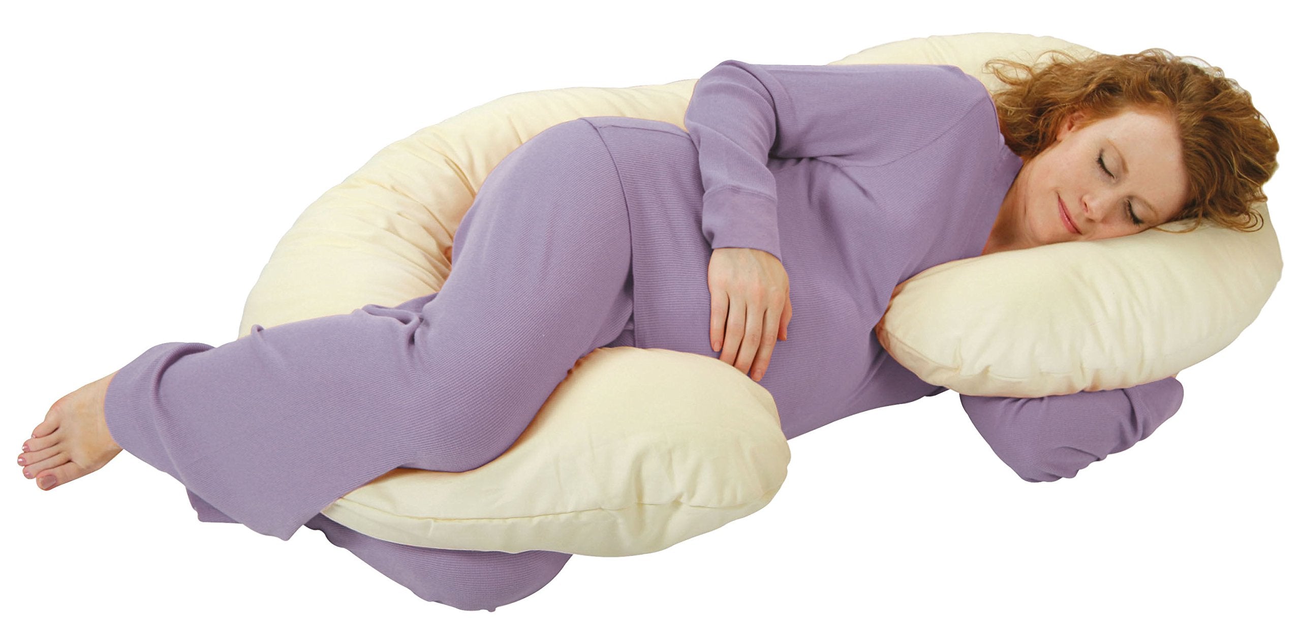 Snoogle® Organic Total Body Pregnancy/Maternity Pillow with a 1