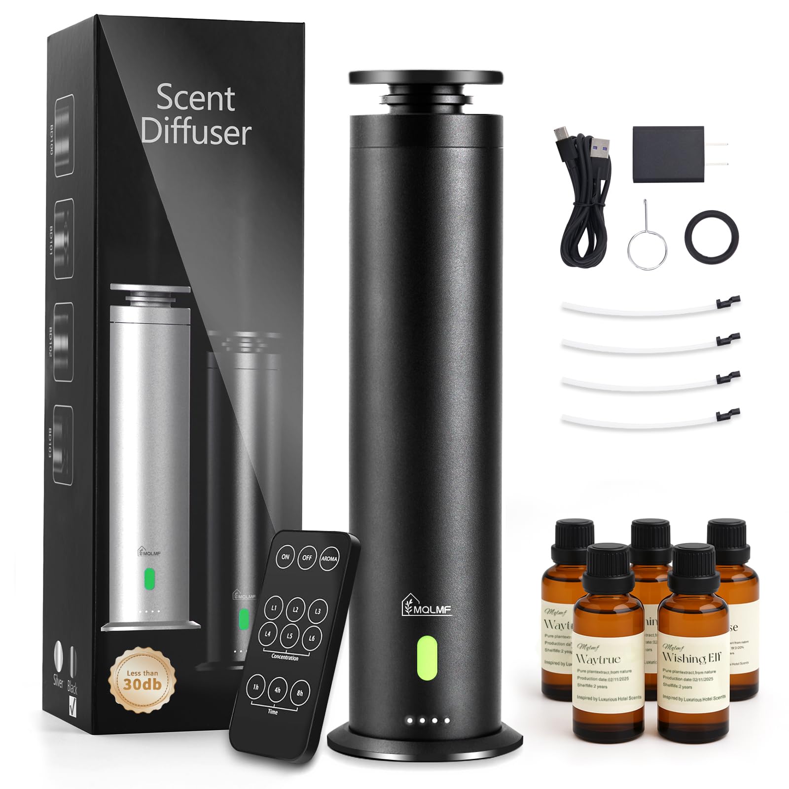 Collection Diffuser Machine,Remote,Rechargeable,Included 5 Scent Oils