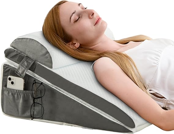 Wedge Pillow for Sleep Apnea - 3PCS Wedge Pillow for Acid Reflux
