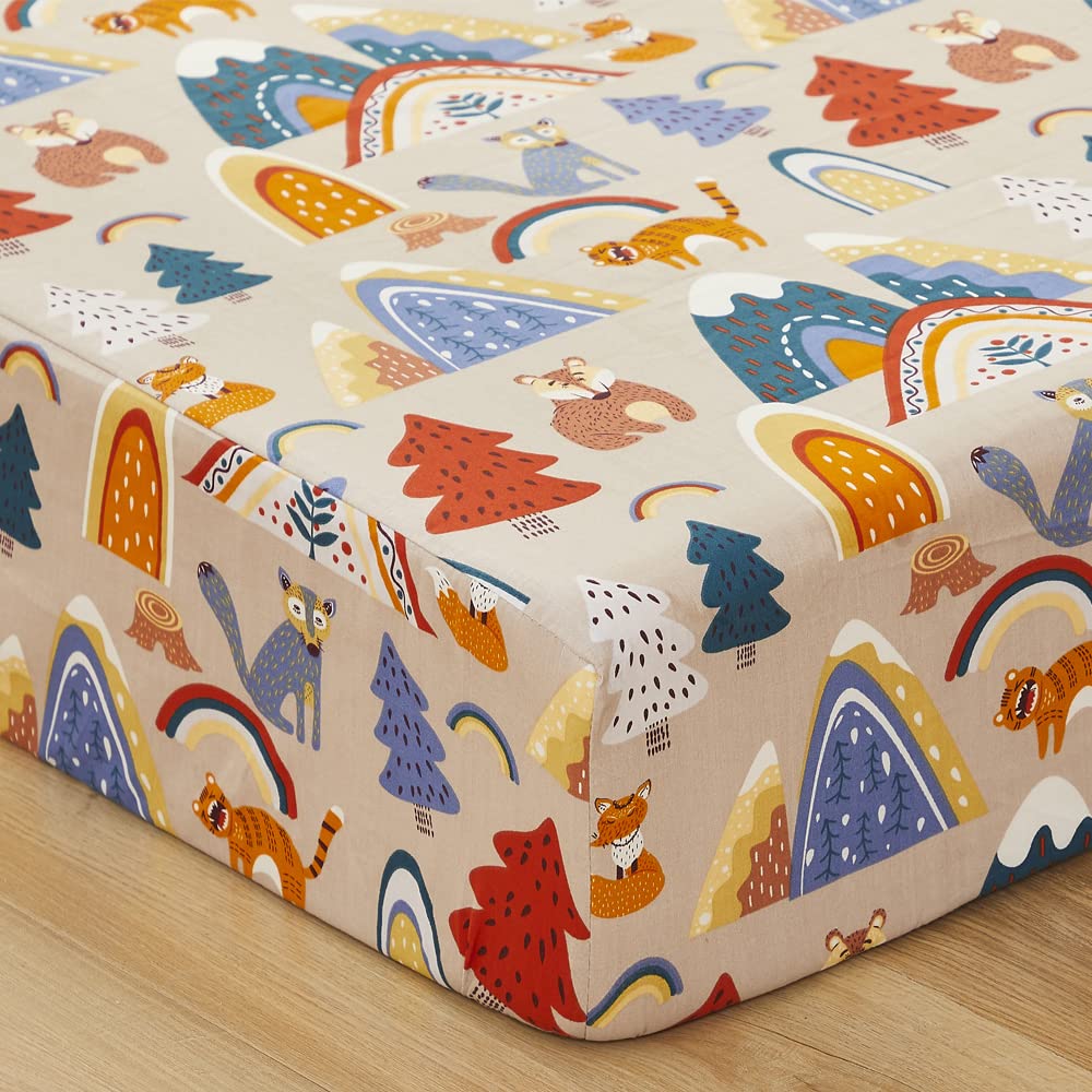 Woodland Forest Animal Nursery 3-Piece Baby Crib Bedding Set